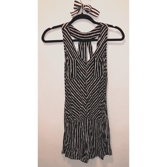 mine Other - Vertical Stripe Romper w/Pockets (3 for $10)